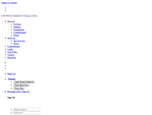 Tablet Screenshot of cryptocurrencytalk.com